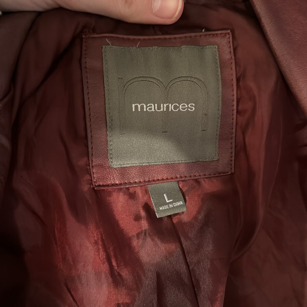 Maurice’s Maroon Polyester Jacket - Picture 4 of 4